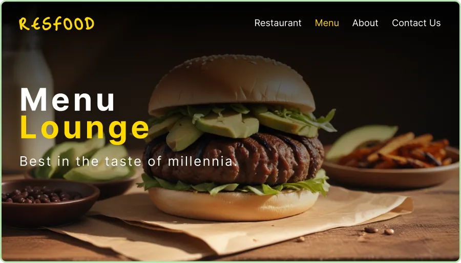 branding in restaurant website