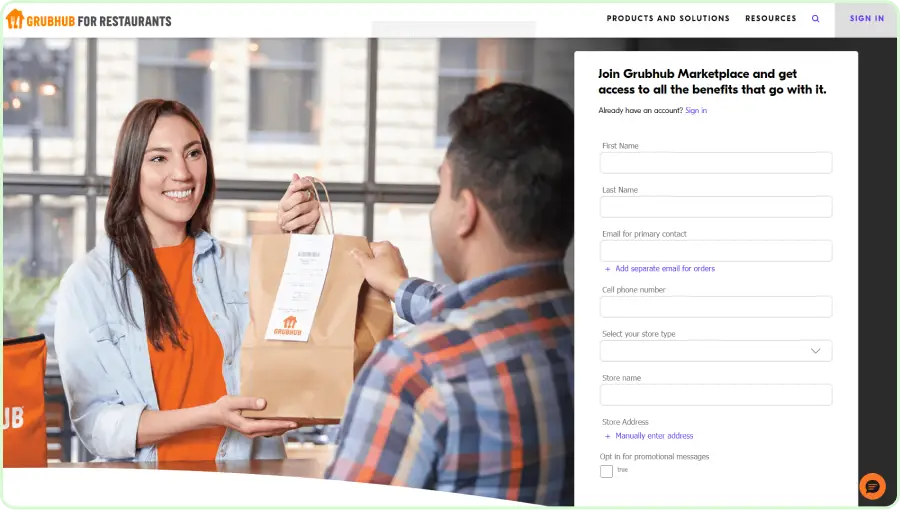 Third Party Delivery Services - Grubhub