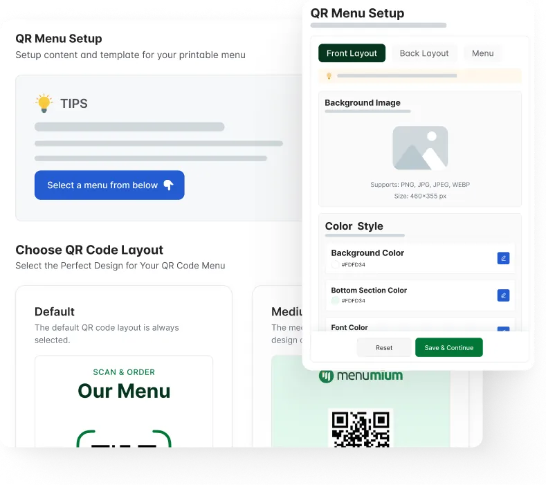 Fully Customizable QR Code Layouts