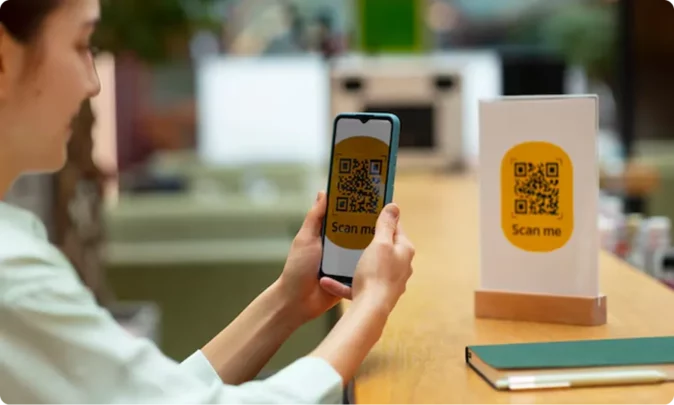 QR Code Menu Hero Scanning