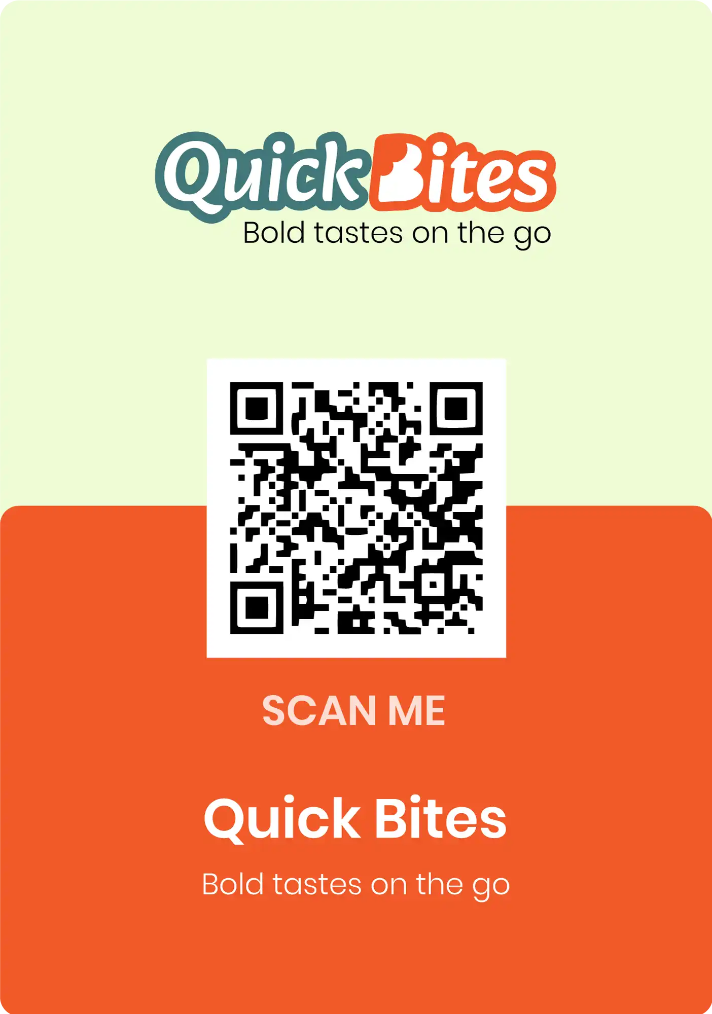 QR Menu Demo Popup