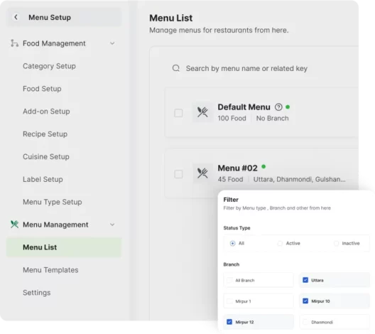 Hassle Free Menu Control