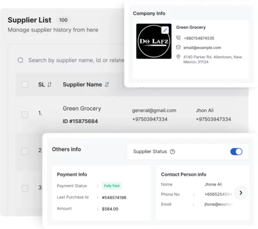 All Supplier Actions in One Dashboard