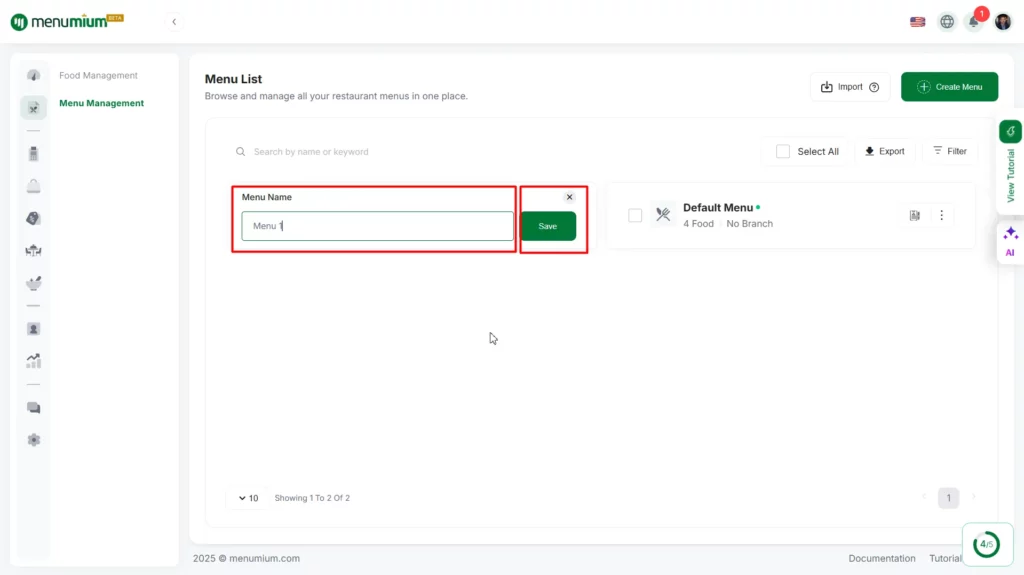 How to Manage a Menu - Menumium