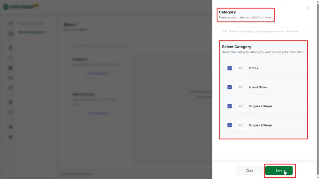 How to Create a New Menu - Menumium