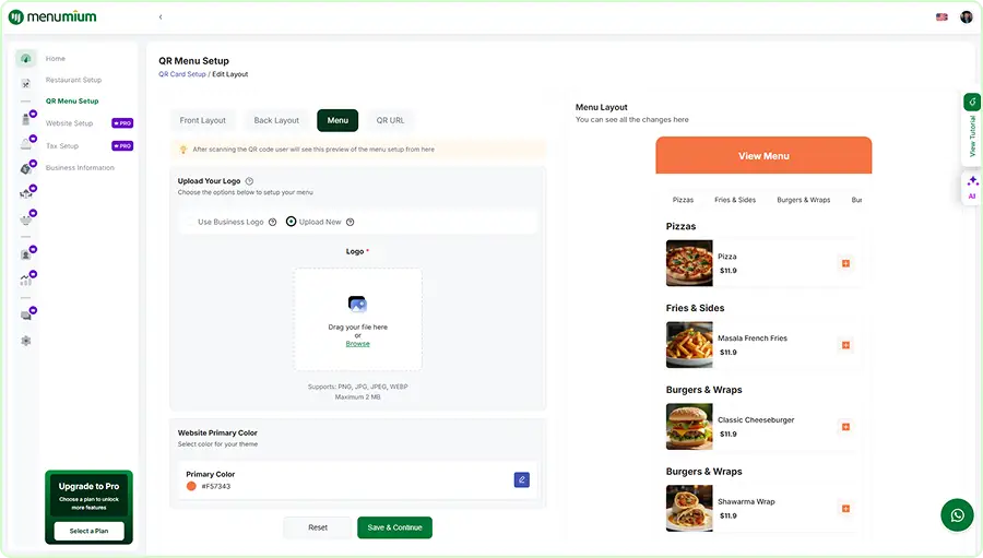 12-standarad-layout-menu